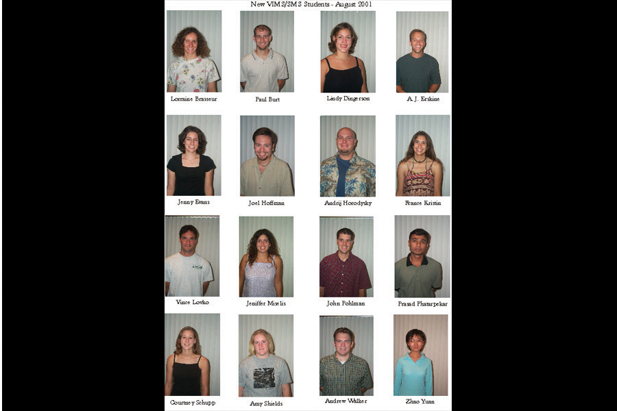 2001 Matriculating Class