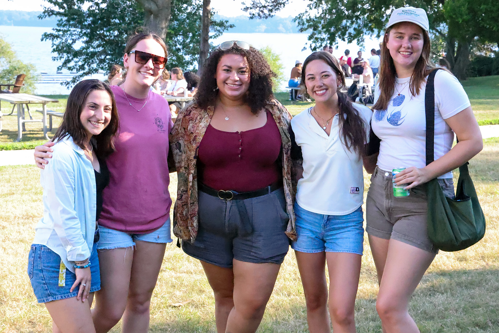 From left to right: Bayleigh Albert, Kelsey McKenna, Leila Avery, Elena Hoang and Madison Sears. (Photo by John Wallace)