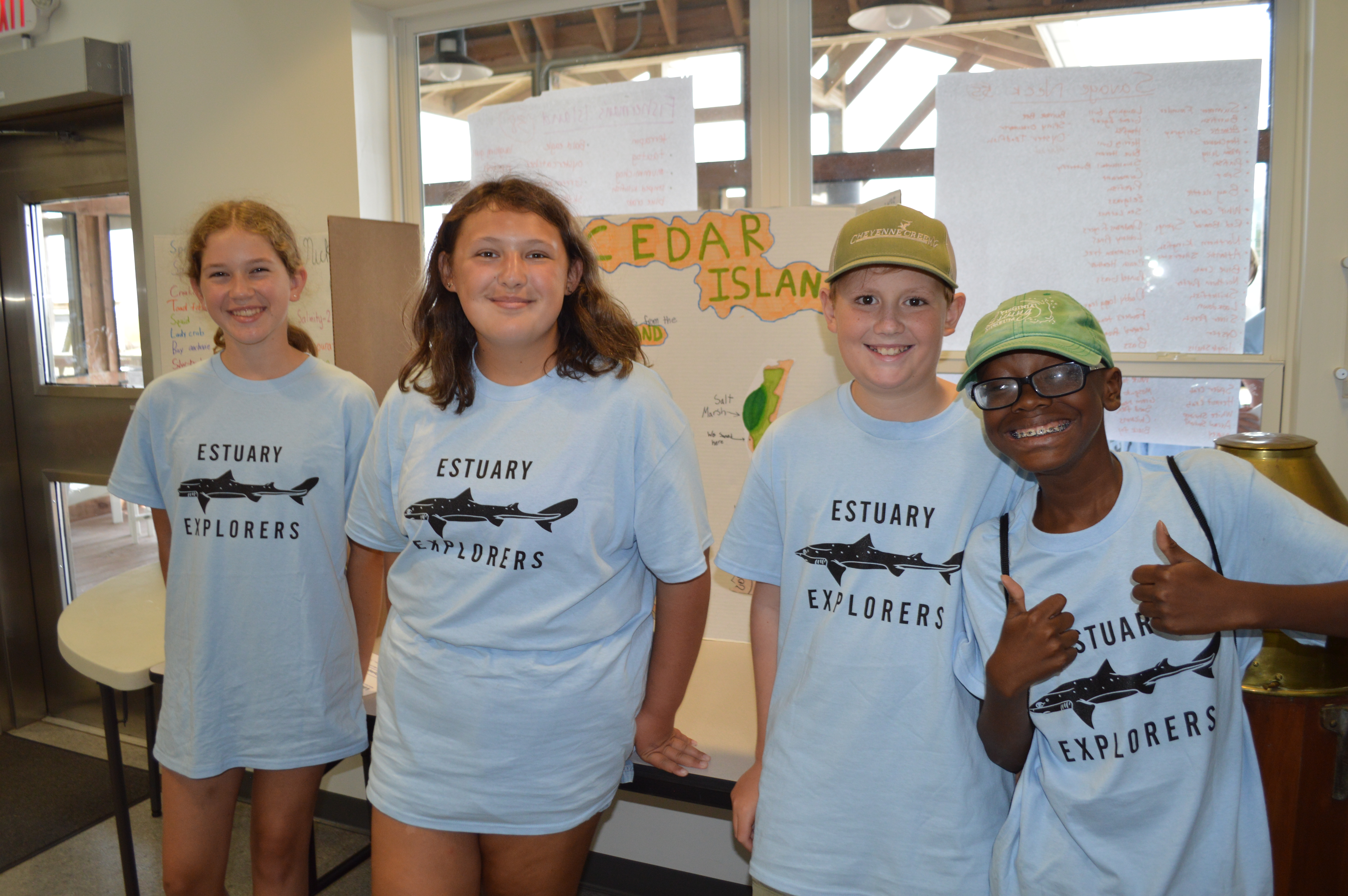 Estuary Explorers presented posters of their research. Photo credit: Matthew Thayer.